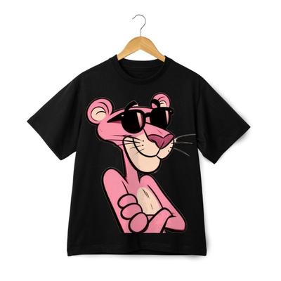 Panther Cool Shades Grafik T-Shirt - Cartoon Stil Lustiges Sommer Kurzarm T-Shirt