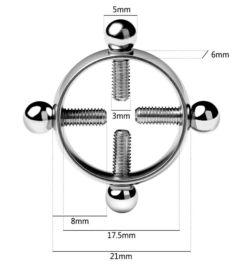 Stainless Steel Adjustable Nipple Clamps With Chain Set Woman Nipple Clips Breast Bondage Restraint Slave Female Sex Toy
