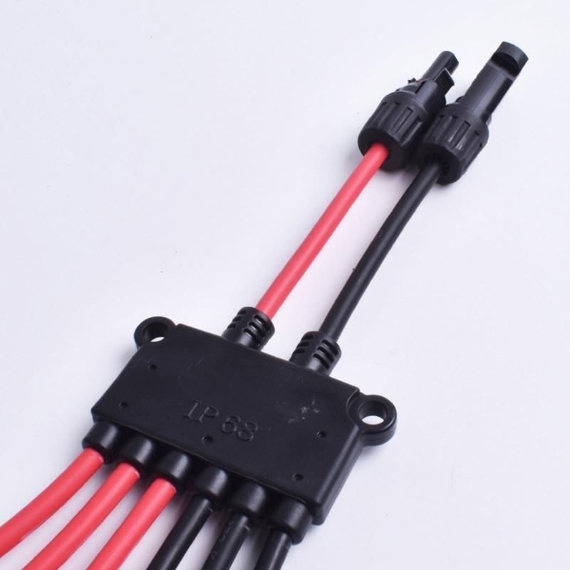 Wytrzymała obudowa PC Złącze Y Solarne Wodoodporne Rozgałęźnik do Łatwego Połączenia Wielu Kabli w Projektach Solarnych
