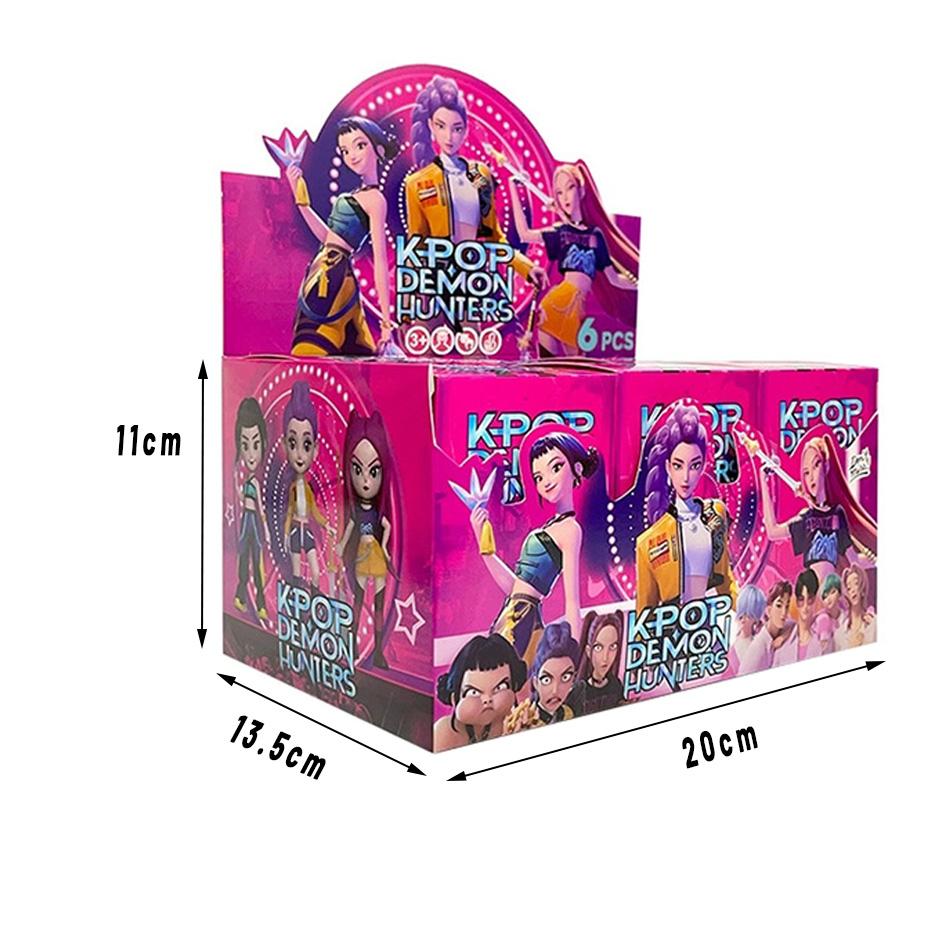 Anime Figure K-pop Demon Hunters with Box Kawaii Boys Girls Gifts For Kids Fans Halloween Christmas Figure Decorative Gifts