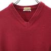 YVES SAINT LAURENT wool Long sleeve V neck knit M Red series sweater Women Used
