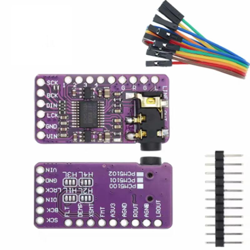 Pcm5102A Interface I2S Dac Decoder Gy-Pcm5102 I2S Player Module For Raspberry Pi Phat Format Board Digital Pcm5102 Audio Board