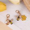 1/3Pcs Cute Bee Honeycomb Honeypot Keychains Gifts For Women Men Handbag Accessorie Jewelry