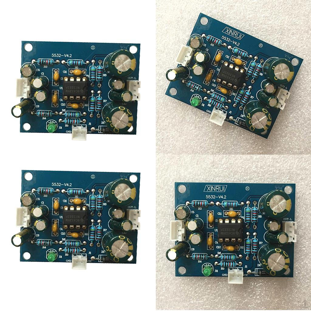 

2 Pieces 5532 Stereo Pre-amp Preamplifier Board Digital Audio Amplifier