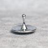 Wassertropfenform Metallkreisel Silber Handkreisel Fingerspitzen Kleiner Zyklon Kreisel Antistress Fidget Spielzeug Erwachsene Geschenke