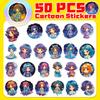 50 Star Girl Stickers Dream Girl Pattern Characters Children Cute Girls Graffiti Stickers