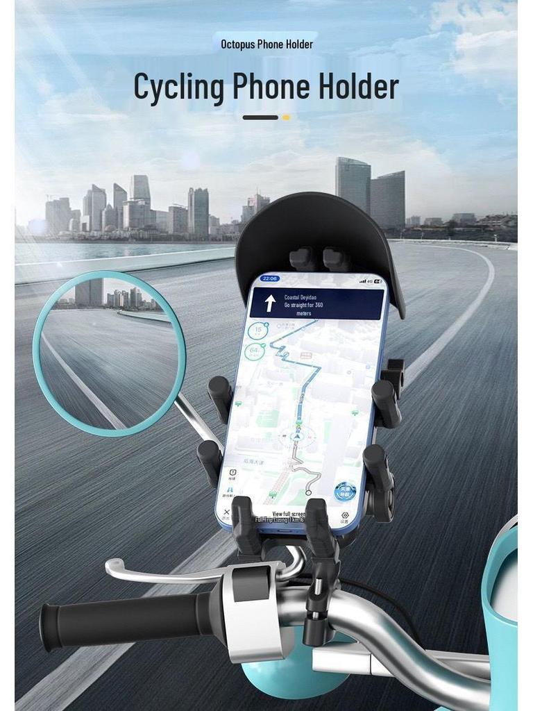 Electric Vehicle & Motorcycle Phone Holder - 2025 Shockproof, Rainproof Navigation Mount
