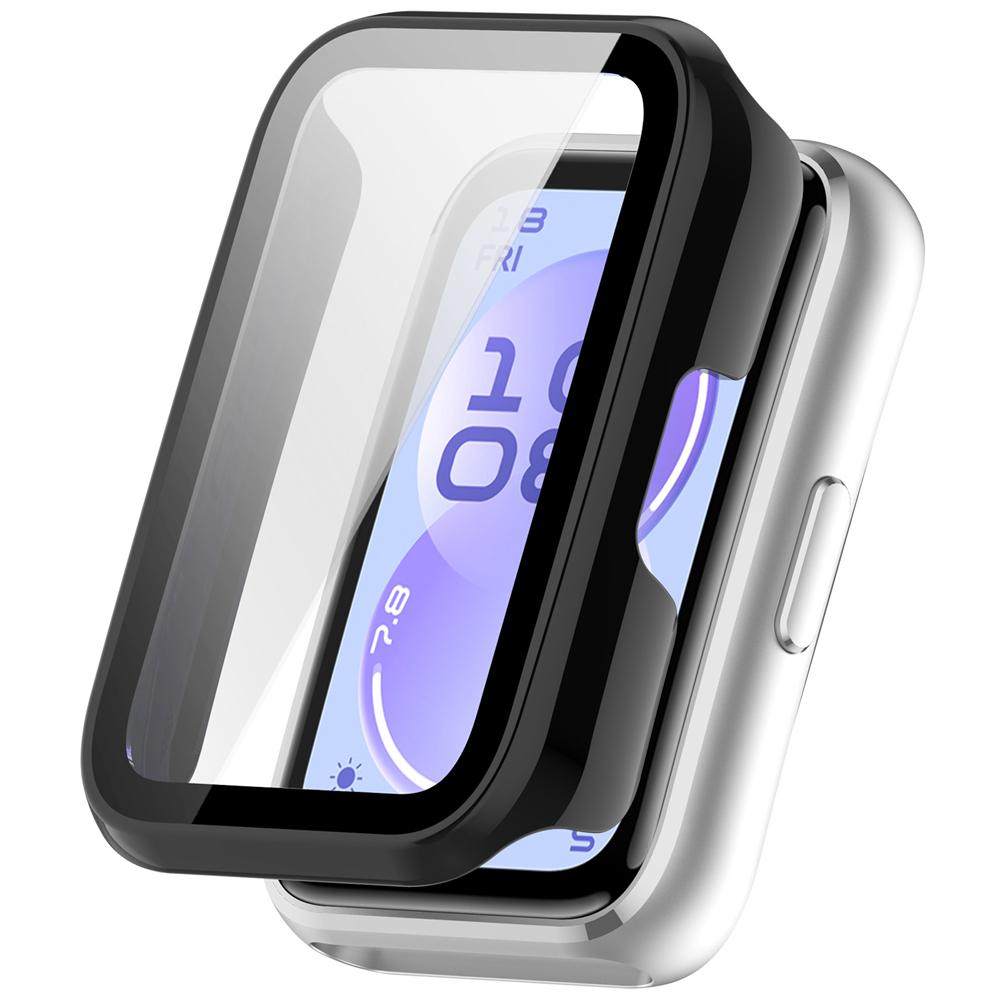 Smartwatch Protective Cover for Huawei band 11 /Huawei band 11 NFC PC Watch Case with Tempered Glass Anti-Fall Anti-Scratch Watch Case