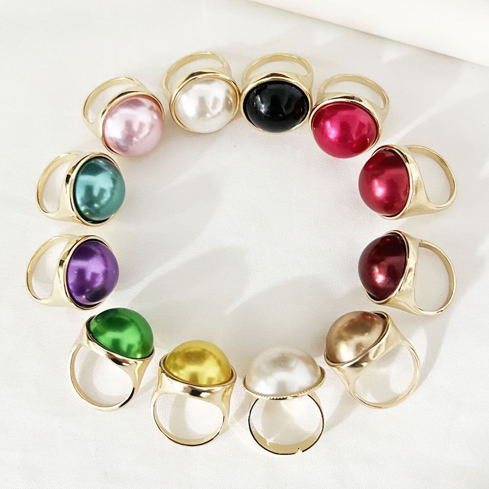 Leichter Luxus Halskette Armband Ohrring Ring Sets Retro Elegant Französische Perlenhalskette Bankett