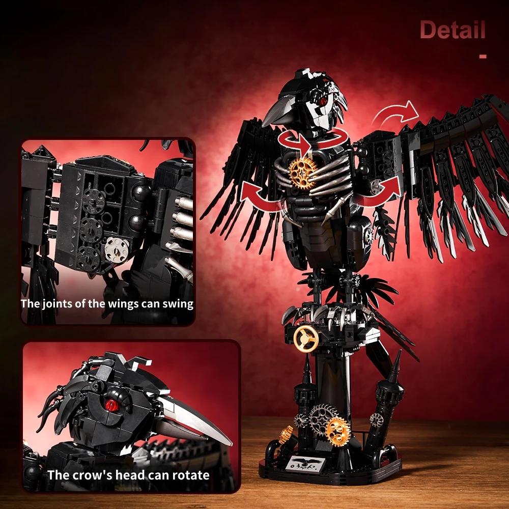 Superior-Grade Creative High-Standard Mechanical Crow First-Class Animal Interactive Premium-Quality Building-Set Top-Grade Building-Bricks