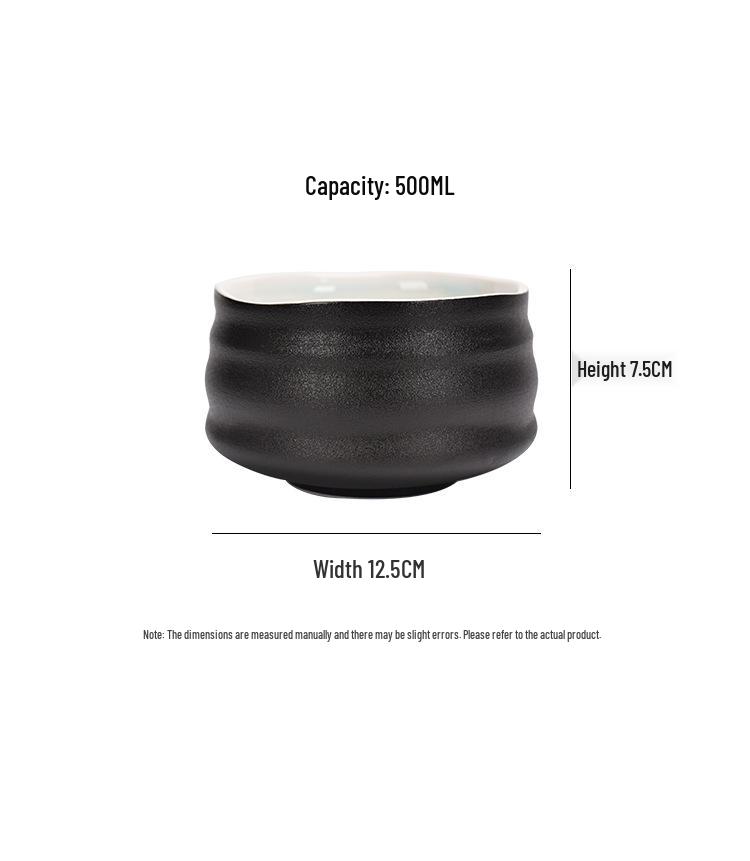 Japanese Matcha Tea Set: Ceramic Bowl, Chasen Stand, and Song Dynasty Style Tools