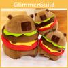 Capybara Adorable Plush Toy Burger Cartoon Girl Sleep Companion Birthday Gift