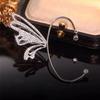Elegant Zirconia Butterfly Ear Cuff - Non-Piercing, Niche Design