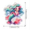 Charming Unique Acrylic Mermaid Car Pendant For Vibrant Decor Interior