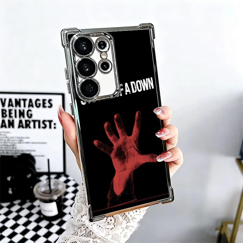 System Of A Down Soft Phone Case For Samsung Galaxy S26 Ultra S25 Edge S24 FE S23 Plus S22 S21 + S20 Plating Anti-Fall Fundas