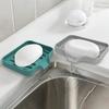 Silicone Drain Soap Box Anti-slip Self Draining Soap Tray Sink Tray Free Punch Drain Rack for Shower Bathroom Kitchen Bathtub