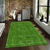 Artificial Grass Football Field Rug Suitable for use as an anti-slip game mat for living room and bedroom sofas