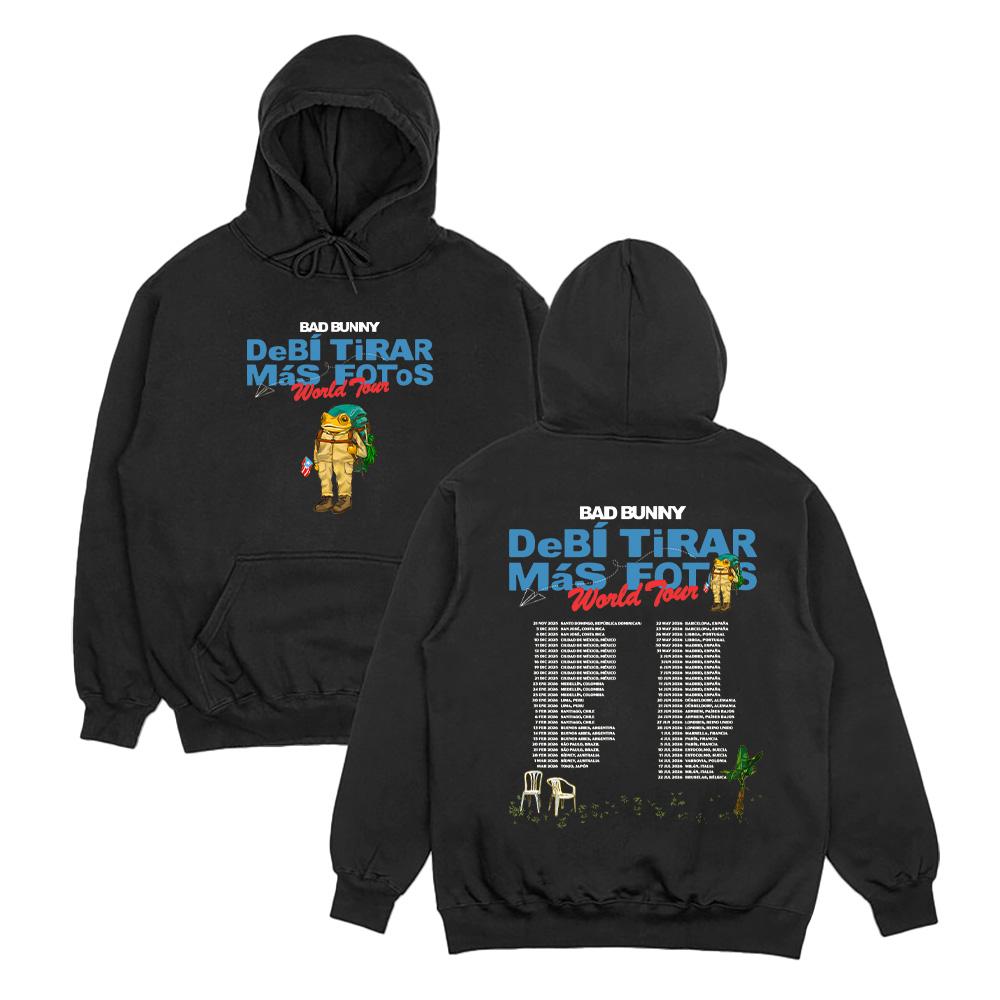 Rapper Bad Bunny Hoodies Debí Tirar Más Fotos Album Tour 2026 Graphic Pullover Men Women Fleece Pullover Fall Fashion Sweatshirt