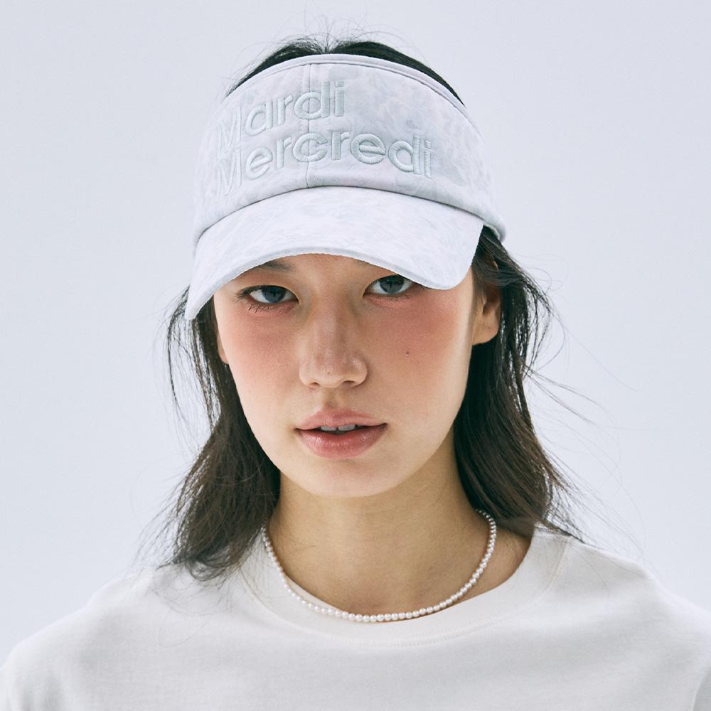 [mardimercredi] Козырек от солнца Fleur Пепельно-синий Мятный F