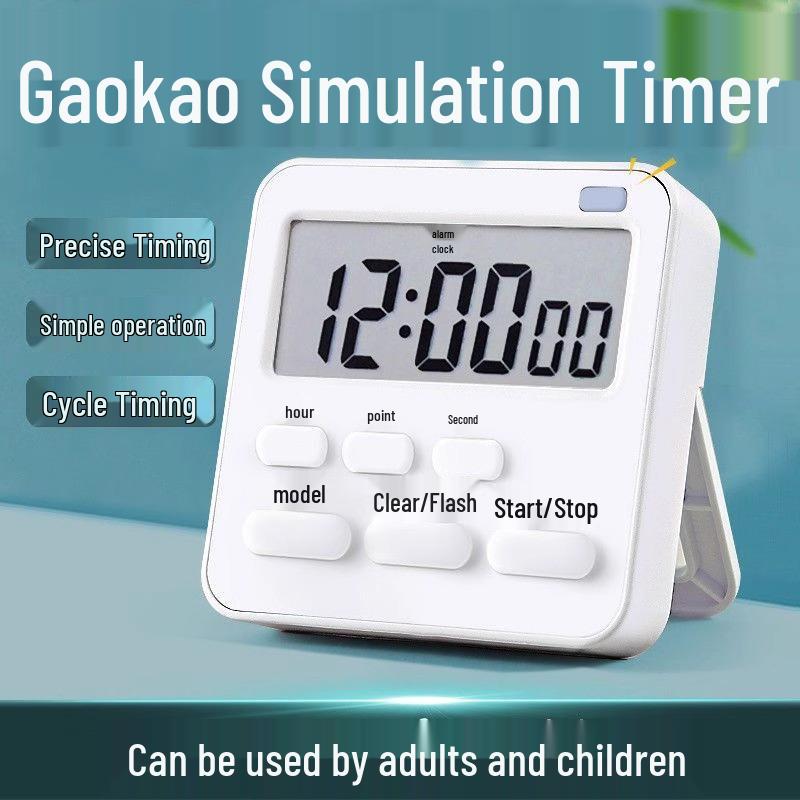 

Детский электронный таймер для учебы: Инструмент управления временем для выполнения домашних заданий и самодисциплины Green & White - 1 Pack (Includes Battery)