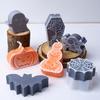 Halloween Ornaments Candle Silicone Mold DIY Ghost Bat Crafts Making Aromath Soap Plaster Resin Casting Molds Home Party Decor