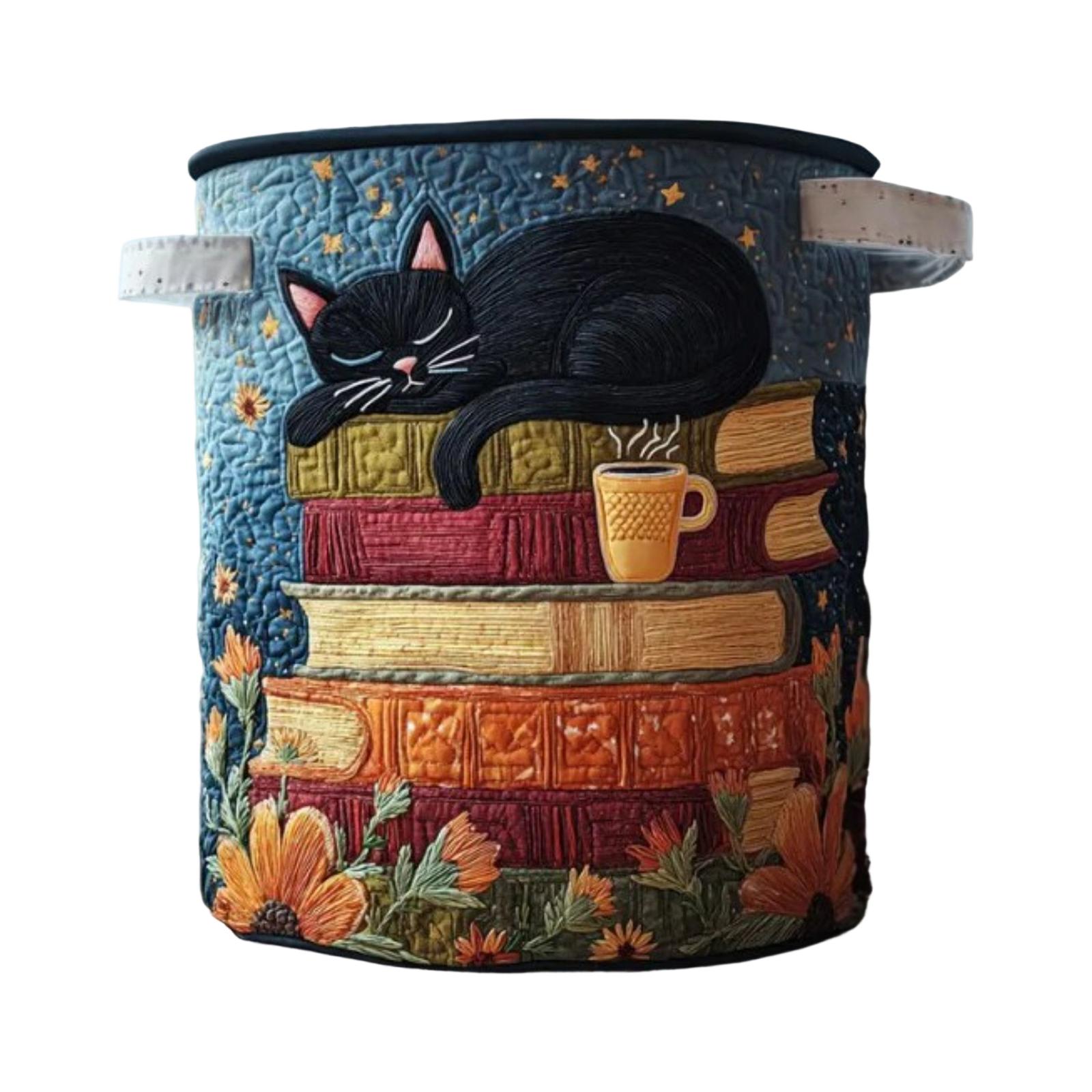 

Quilted Laundry Storage Basket Large Size 20X28 Inches Durable Fabric Organizer with Handles for Home Storage and Laundry Room Use One Size