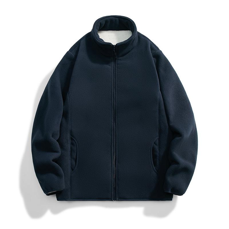 Autumn and Winter Outdoor Sports Men's and Women's Sweaters with Fleece and Thicker Jackets