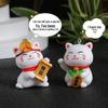 Lucky Cat Keychain Set: 6 Cute Kitten Resin Pendants - DIY Bag Charms and Small Gifts.