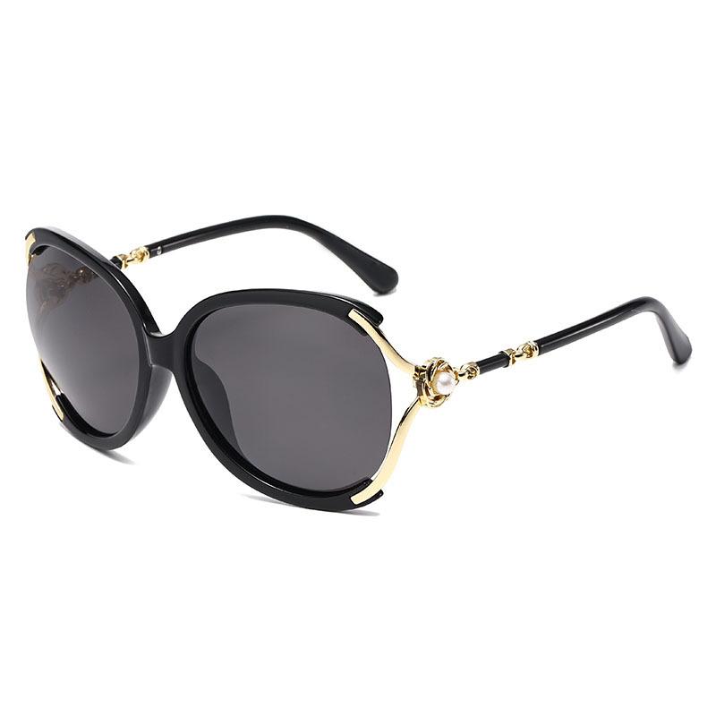 

Personalized Cycling Goggles With Large Frames Outdoor Protective Goggles Women S Pearl Decorated Sunglasses Uv Resistant