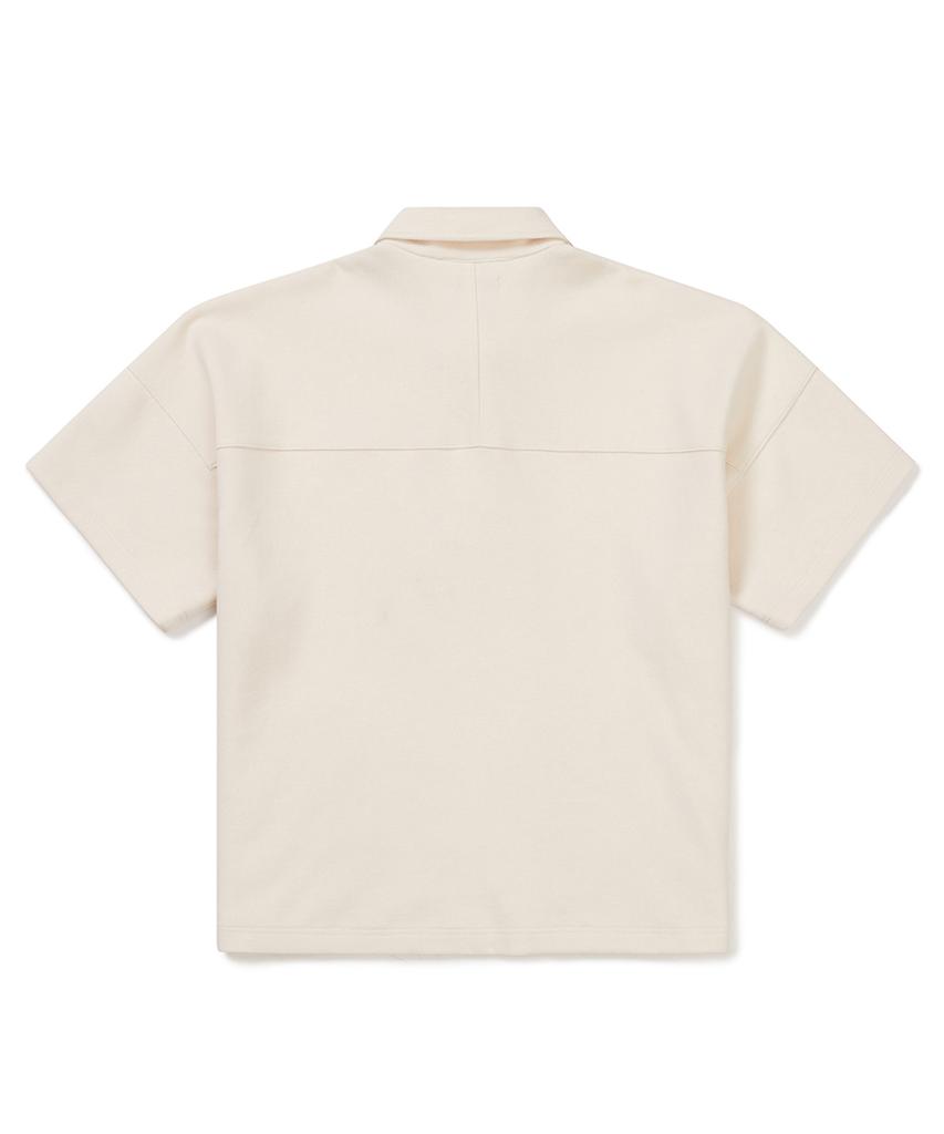 CLOVE [24Ss Clove] Oversized Polo Shirt (Cream)