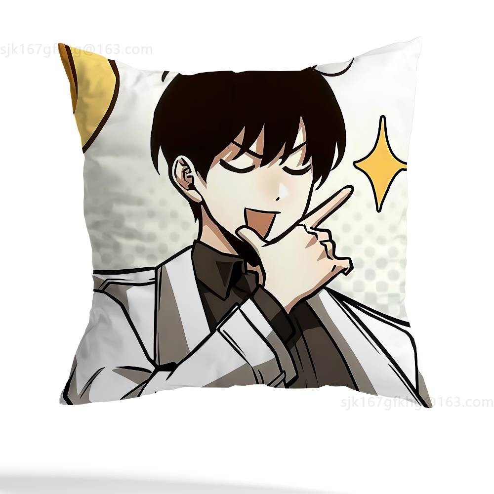 

Anime Omniscient Reader Viewpoint Pillow Case Square Double-Sided Printing Short Plush Sofa Cushion Cover Bedroom Bedside Pillow 12x12Inch