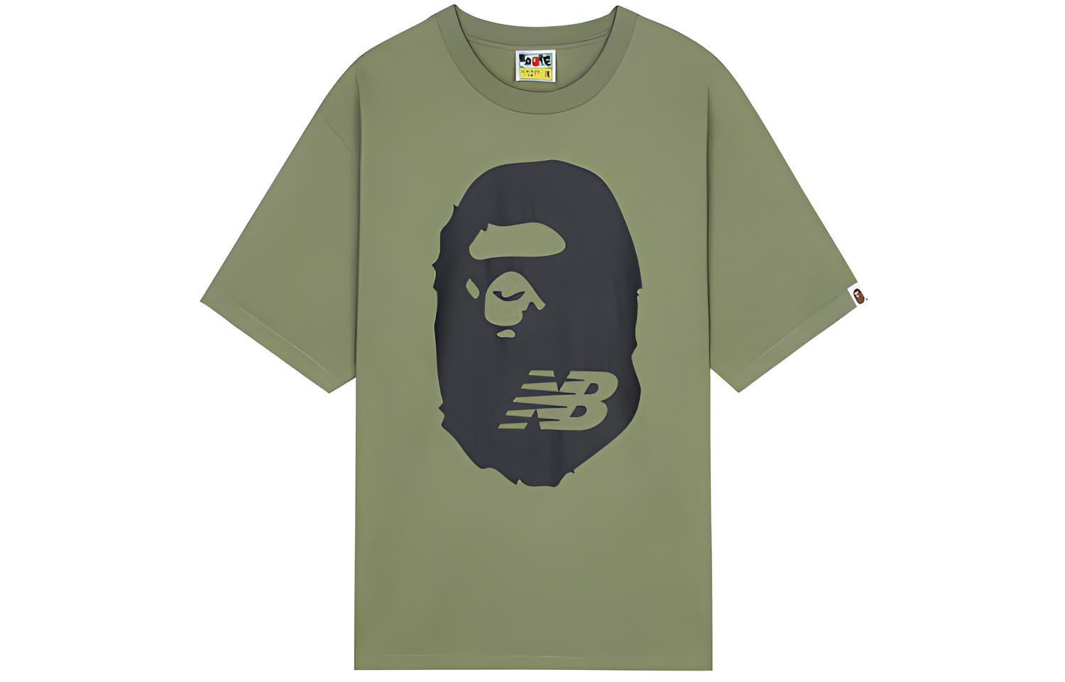 New Balance x A BATHING APE T Shirt Men s Green BATE2000-GRX M