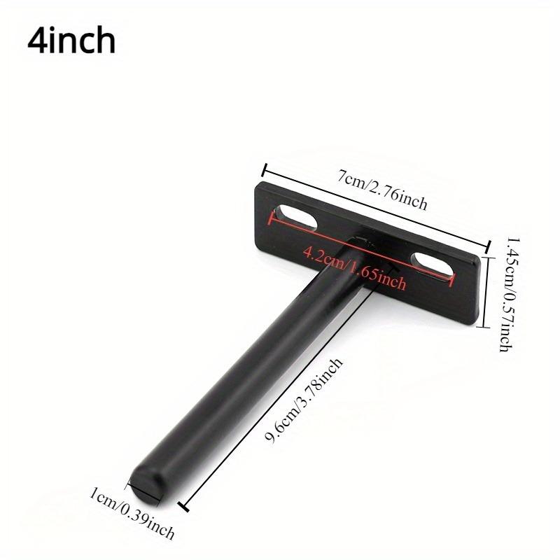2PCS 3/4/5inch Floating Wall Shelf Support Brackets for Heavy Duty Bracket Folding Shelf Support Bracket Hidden