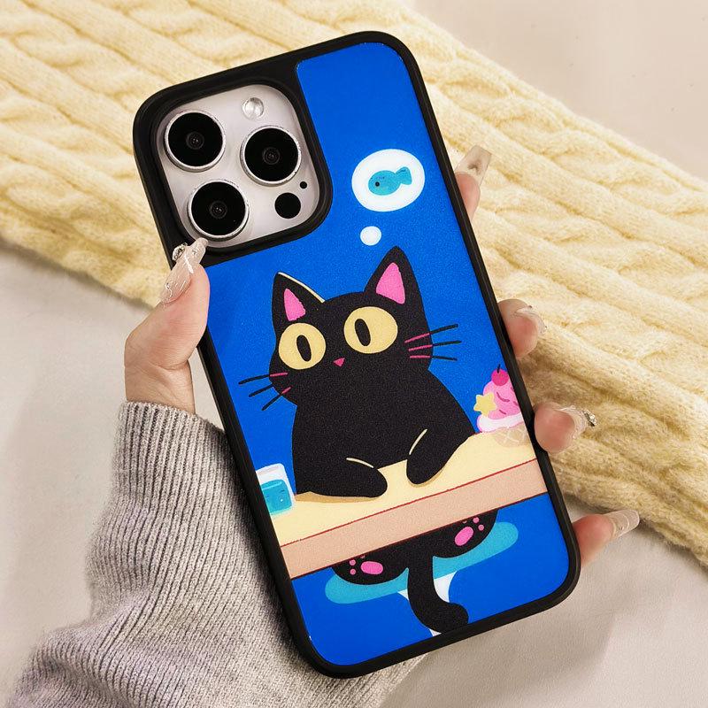 Zhitai Magnetic Frosted Carbon Fiber Case for iPhone 15/14 Pro Max and Huawei P70