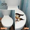 Toilet Sticker Tear-Resistant Waterproof PVC Decorative Water Tank Sticker Fading-resistant Bathroom Decal