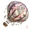 24TE Vibrant Acrylic Hot Air Balloon Decoration Hanging Kids Room Garden Party Supply