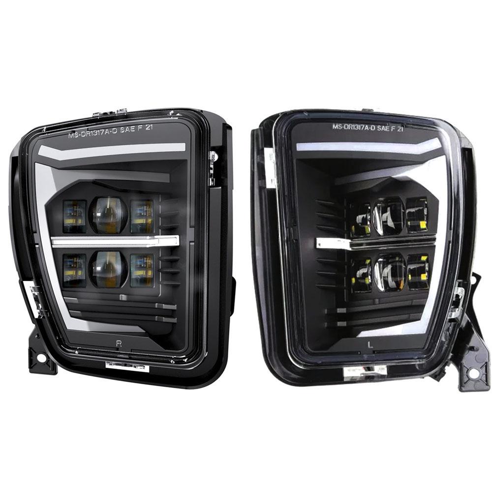 Car Accessories White DRL LED Fog Lights Assembly for Dodge Ram 1500 2013-2018