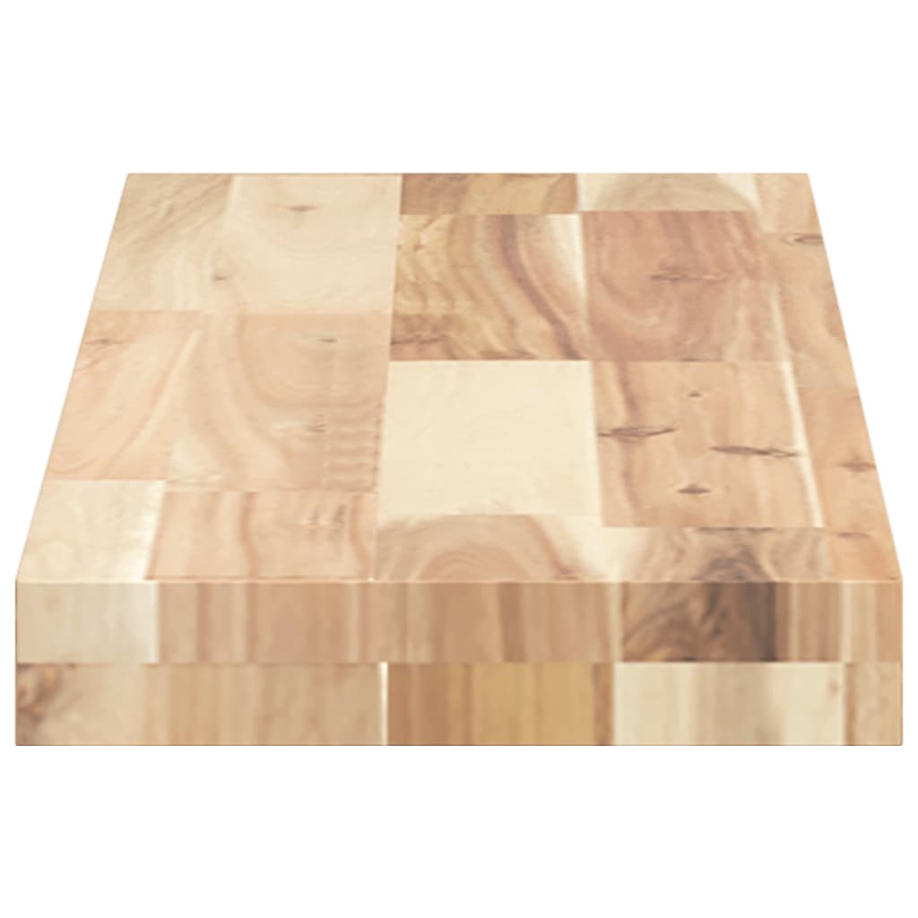 Floating Shelf 80 x 20 x 4 cm Solid Acacia Wood Untreated