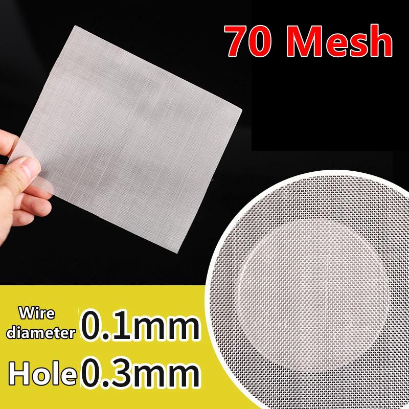 Food Grade 304 Stainless Steel Filter Mesh Home Kitchen Food Bean Powder Oil Filter Net Metal Water Filtration Screen Strainers