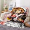 1PC Cardcaptor Sakura Print Flannel Blanket, High Quality All Seasons, Home Decor, Warmth and Comfort, Perfect for Christmas Gifts