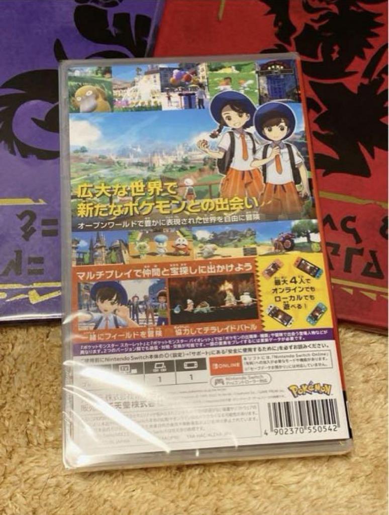 [USED] Pokémon Scarlet Art Book (2 Volumes) + Pokémon Card Lottery (2 Types) Set