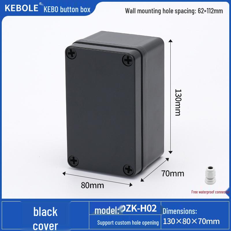 Transparent Waterproof ABS Plastic Junction Box for Indoor/Outdoor Power Supply & Monitor