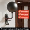 Motorcycle Helmet Rack Wall Mount Metal Hat Bike Helmet Holder Double Hook  Display Helmet Hanger Stand Motorcycle Accessories