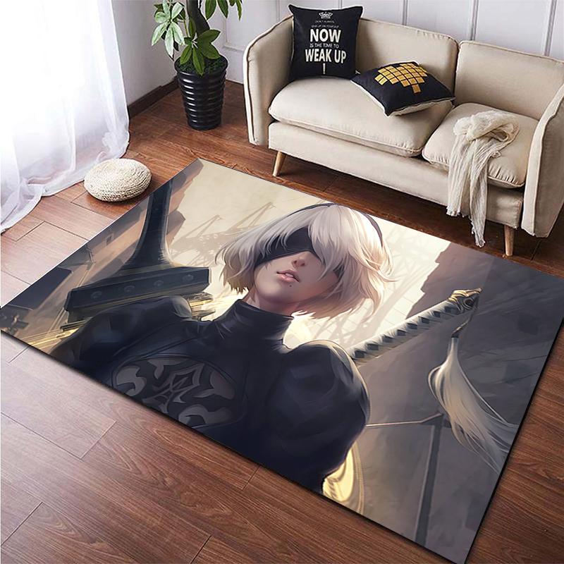 Sexy Anime Girl Print Creative Pattern Non Slip Carpet Bikini Beach Mat Yoga Mat Home Bedroom Decoration Camping Mat