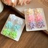 Vacation Style Rose Ear Studs Kit Cream Color Sweet Stud Earrings Resin Flower Earrings Set  Women