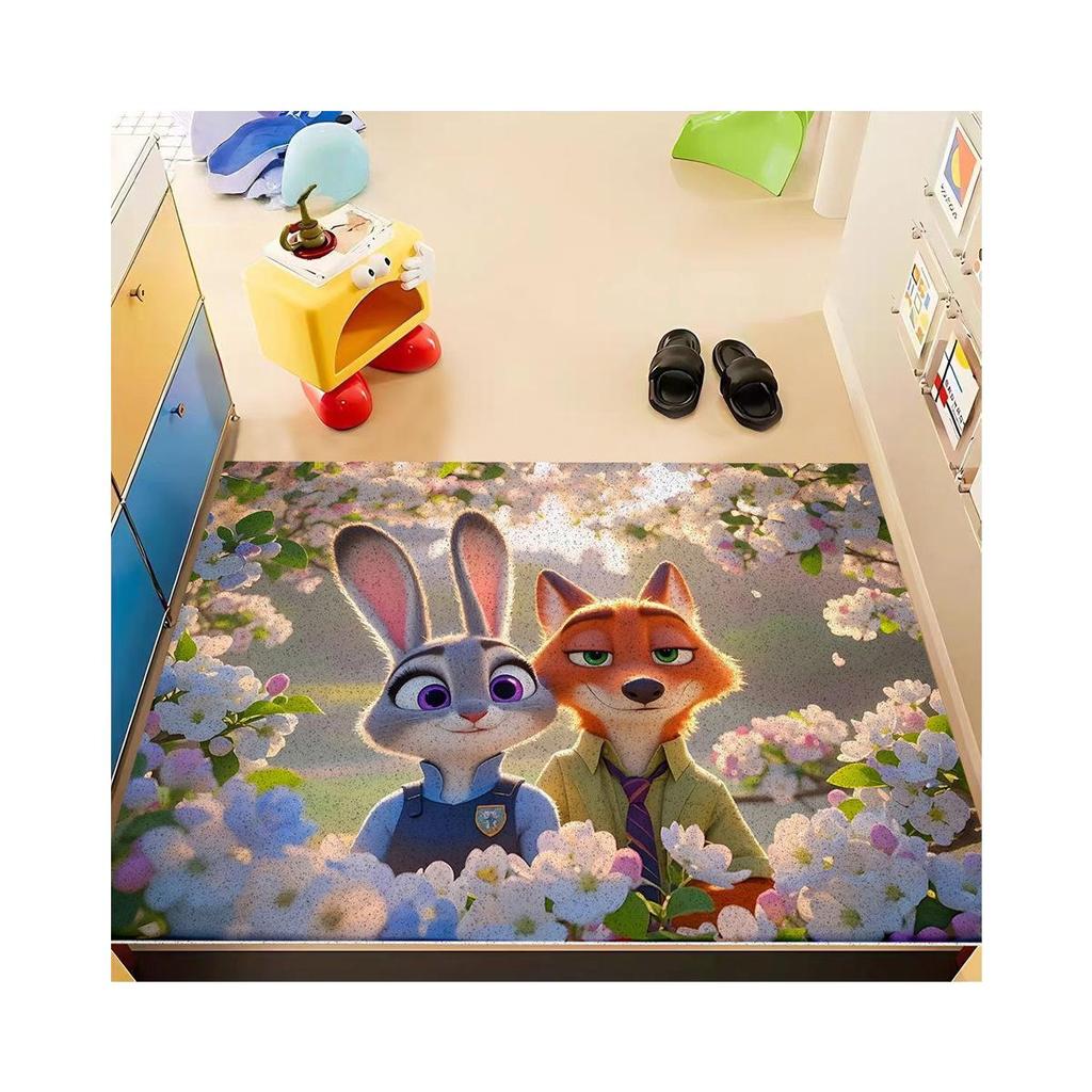 Zootopia Cartoon Non-Slip Indoor Door Mat - Foyer Dust & Mud Remover