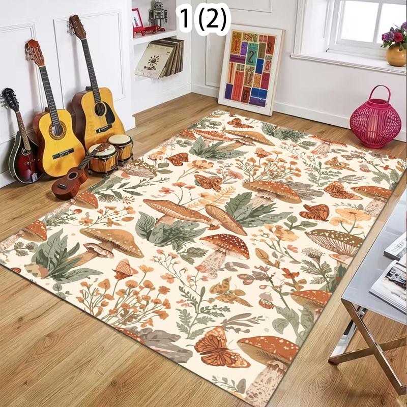

Vintage Area Rug Soft Non-Slip Washable Carpet Retro Forest Floor Mat for Bedroom Nursery and Living Room Light Luxury Decor 40x60cm