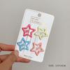 3/4Pcs/Set Women Girls Fashion Coffee Color Geometric Star Ornament Hair Clips Adult Sweet Hairpins Female Cute Hair Accessories
