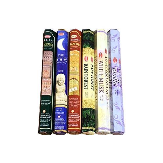 HEM Indian Incense 6 Types Assorted Set 6 Boxes