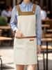 1pc Unisex Adjustable Apron with Pockets,Polyester 100% Non-Stretch, Regular Fit, Sleeveless, H-Shaped Hem, Woven for Cooking, Baking,Restaurant Staff